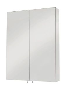 Croydex WC756105 Anton 2-Dr Cabinet S/S