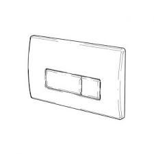 Wirquin Caspia White dual flush push plate -SYG612BS