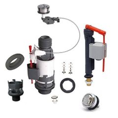 Wirquin Pro Jollyflush Universal Brass Bagged Kit Dual Flush Cistern Valve 10120269