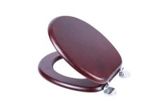 Croydex WL602252H Davos Mahogany Toilet Seat