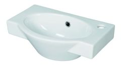 Roca  Amaya cloakroom basin 450 x 282mm - 1 right-hand taphole Z475120000