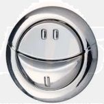Wirquin chrome style finish Single flush push button For use with cable flush systems Complete with fitting instructions / 5017134133554