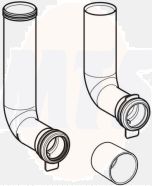 Geberit Duofix 243.872.00.1 Set of flush bends for Geberit Duofix up to width 42.5 cm