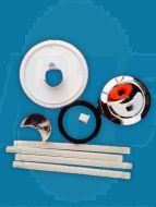 Fastpart Ideal Standard Armitage Shank Dual Flush Push Button with a Large White round Plate S4496AA