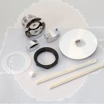 Fastpart Ideal Standard Armitage Shank Dual Flush Push Button with a Large White round Plate S4496AA