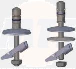 Ideal Standard DEA Vara Seat and Cover Hinge Pillars Set  fits Soft Closed T2960BJ 