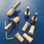 Keramag Flow 598055000 Set of 2 hinges for toilet seat chrome STANDARD CLOSE