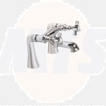Nabis Regal deck mounted bath filler tap Pillar 090404 hot 090403 cold