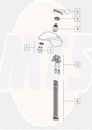 Noken / Porcelanosa HOSES SET VITAE MIXER HOTELS 100189955 / N299998794 (Fig 6)