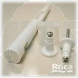 ROCA OLD DAMA CONCEALED TOP FIXING TOILET SEAT BAR HINGE SET ONLY WHITE HINGES ROCA TOILET SEAT SPARES