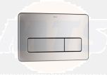 Roca In-Wall PL3 DUAL - Vandal-proof stainless steel dual flush operating plate for concealed cistern A890097004
