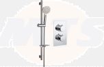 Round Shower Pack 1 - Circa Twin Single Outlet & Riser Kit DICMP0060