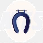 Twyford Sola Toilet Seat SA1304BE front ring 300mm stainless steel hinge