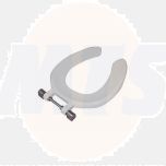 Twyford Avalon/Sola Open front seat ring with top fix stainless steel hinged White SA1304WH