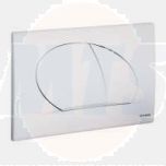 SCHWAB actuation plate OVATE DUO white, two-level rinsing, 257420 / 3838912027726