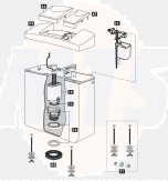 Schwab Exposed flushing cistern 152.21xx