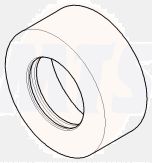 Villeroy & Boch Rosette 092762004-00 / Dornbracht rose 60x25 - Parts 092762004-00 Chrome