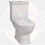 VitrA Serenada Close Coupled Toilet WC Push Button Cistern with  Standard Toilet Seat 4160B003-7200+4161B003-5340+95-003-021