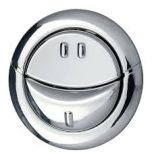 Wirquin chrome style finish Single flush push button For use with cable flush systems Complete with fitting instructions / 5017134133554