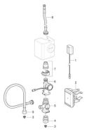 Geberit 242.918.00.1 adapter with internal female thread for Types 185 and 186 washbasin taps with generator