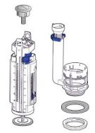 282.352.00.1 Complete Toilet Cistern flush Internals for Geberit with Flush Pushbutton /Flush Buttons for type 290