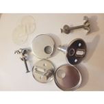 Vitra Chrome Toilet Seat Hinges 420732 / 8693405466902