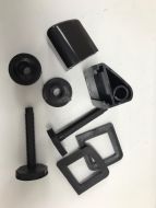 Celmac / Ideal Standard / Bemis Plastic Toilet Seat Hinges BLACK