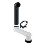 Geberit 131.088.29.1 Monolith S Bend Geberit S-bend set for wall-hung WC grey