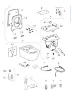 Geberit 245.752.01.1 WC lid for Geberit AquaClean Sela