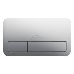 Villeroy and Boch ViConnect Brushed Chrome Dual Flush Plate - 92249069