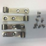 Pressalit A9107 mounting with screws, stainless steel Straps and screws, stainless steel