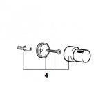 Roca AG0041300R - Kit Fixing Tubes Columns Shower Refill