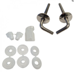 Duravit 0061731000 Hinge set for toilet seat without soft-close, stainless steel