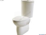 Toilet seat fits Vitra Mia stainless steel hinges with soft close 09-003-009