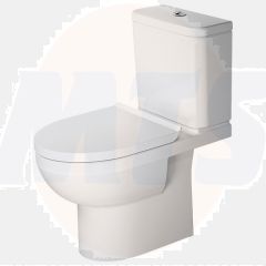 DURAVIT toilet seat DuraStyle with soft closing hinges stainless steel, white 20790000