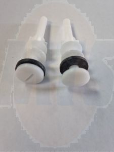 Duravit Duraplus toilet seat hinges in Plastic 0061341000