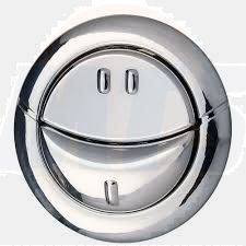 Wirquin chrome style finish Single flush push button For use with cable flush systems Complete with fitting instructions / 5017134133554