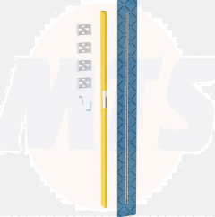 Duofix element for shower partition wall for walk-in shower  111.596.00.1