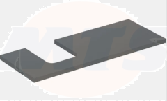 Geberit ONE washtop, left cut-out, for lay-on washbasin, bowl shape: B=120cm, H=3cm, T=47cm, lava / matt coated  505.295.00.3