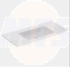 Geberit ONE vanity basin, vertical outlet: B=105cm, T=48cm, Tap hole=without, Overflow=without, white / KeraTect  505.011.01.4