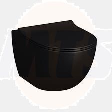 Vitra Sento Slim Toilet Seat  Soft Close  Easily Removable  Matte Black 120-083R009