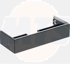 Geberit ONE cabinet for washbasin, with one drawer: Washbasin width=120cm, H=26.6cm, T=47cm, black / matt coated  505.075.00.8