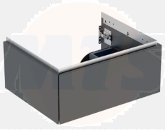 Geberit ONE cabinet for washbasin, with one drawer: Washbasin width=60cm, H=26.6cm, T=47cm, black / matt coated  505.071.00.8