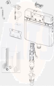 SCHWAB CONCEALED CISTERN 199