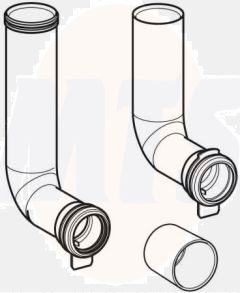 Geberit Duofix 243.872.00.1 Set of flush bends for Geberit Duofix up to width 42.5 cm