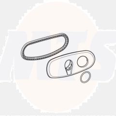 Geberit 250.094.21.1 Cover Seal Set chrome 250094211