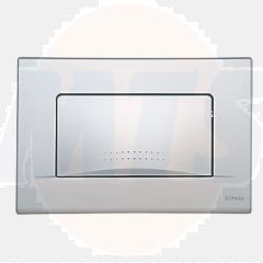 Fluidmaster Schwab Dots Duo 257427 Dual-Flush Flushing Plate Matt Chrome