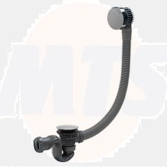 SB600 Luxury chrome plated pop up bath waste with enclosed , supplied with UK Adaptor, fastflow, boxed 34590301 wirquin