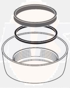 363776 Schwab nut with slip ring and seal Z3140 to-wall