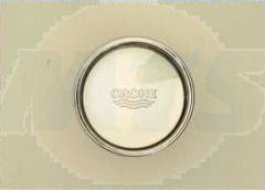 37117PI Grohe DAL push button with Rosette chrome for servo-set old Nr. 06.11.6972